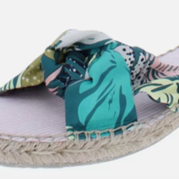 NIB [Dolce Vita] Benicia Green Espadrilles Flat Slide Sandals - Multiple Sizes! - Picture 2 of 9